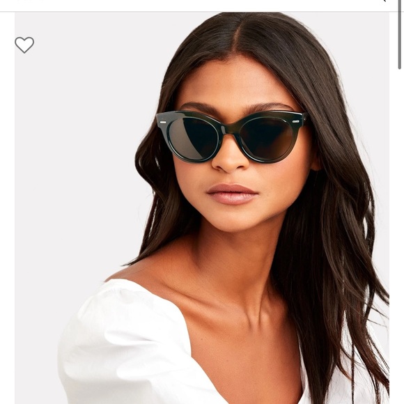 Brand new Oliver Peoples x The Row Women's Georgica 53mm Sunglasses, green - Picture 3 of 11